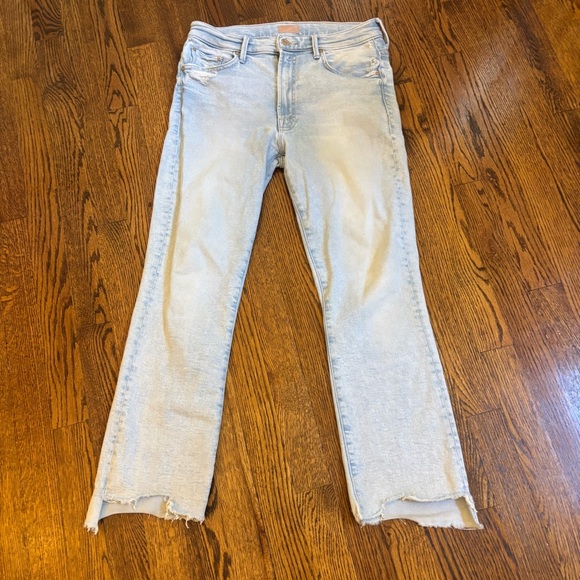 MOTHER Women's Straight Leg Jeans - Light Blue - Picture 2 of 4